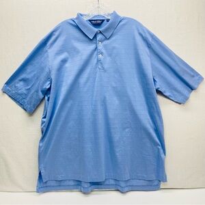 Polo Golf by Ralph Lauren Light Blue Polo Shirt Mens XXL 100% Pima Cotton Casual